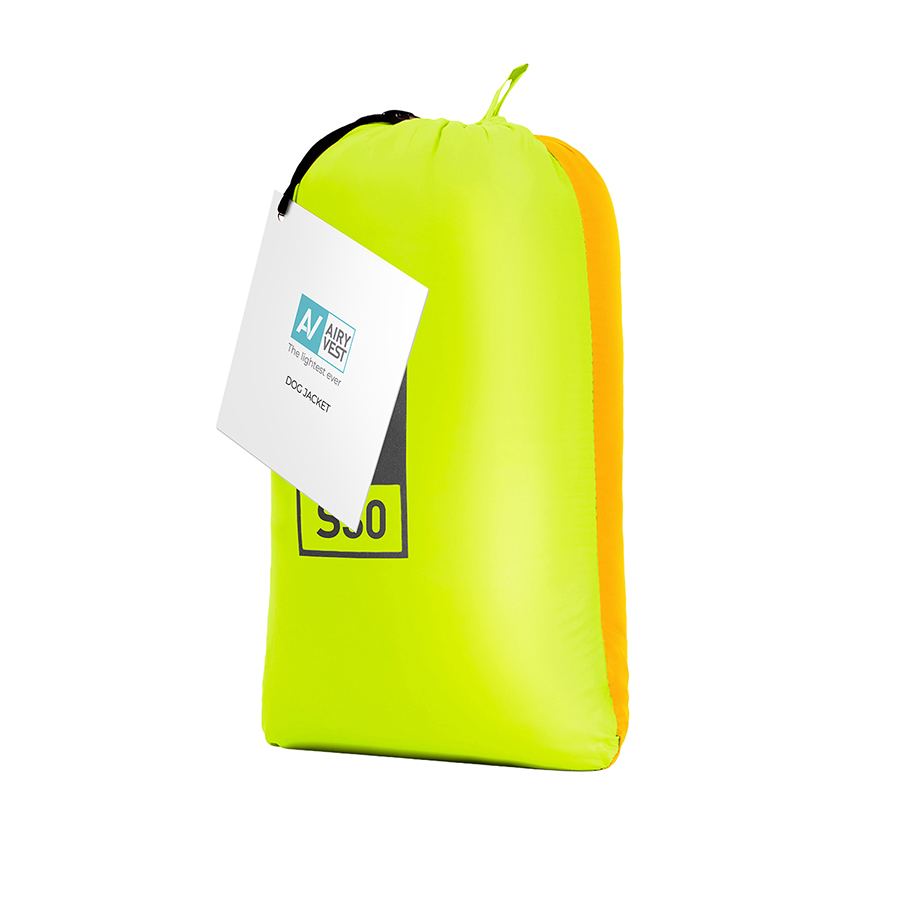 Курточка для собак AiryVest двостороння, розмір S 30, салатово-жовта — фото 2