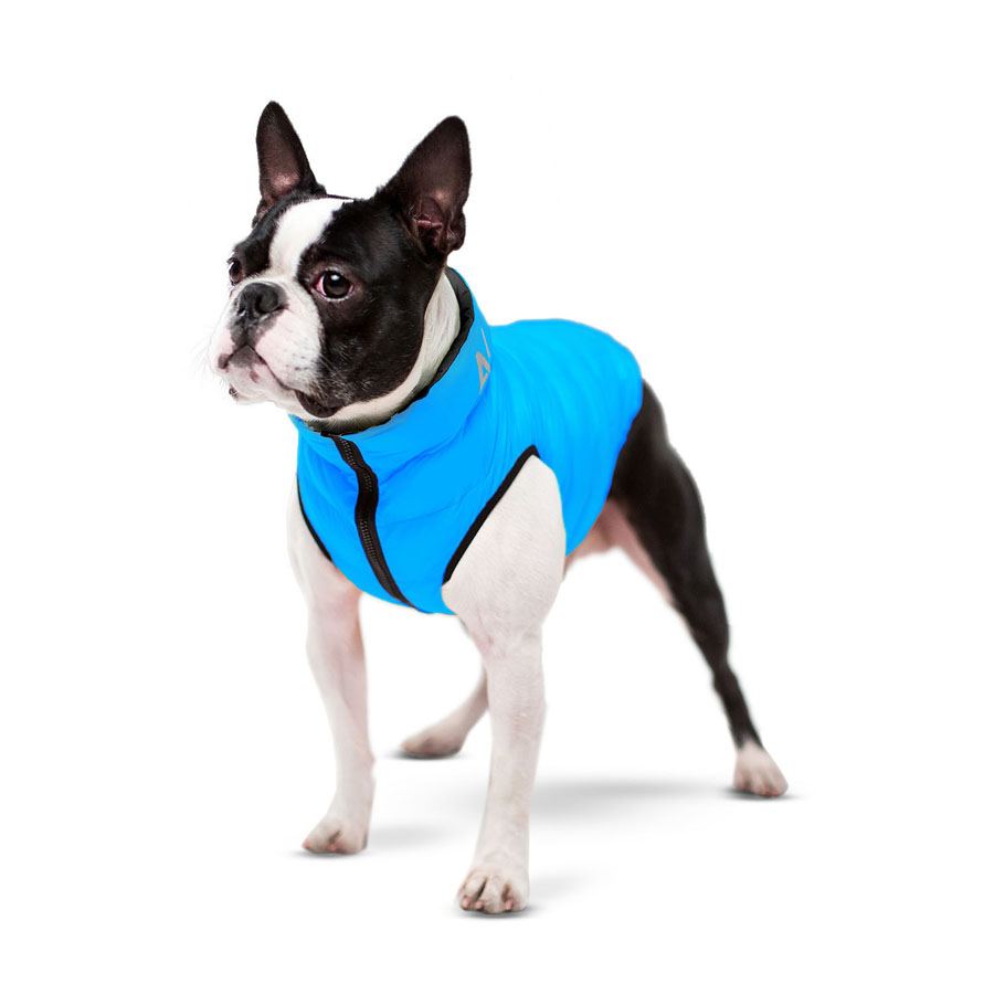 Курточка для собак AiryVest двостороння, розмір XS 25, чорно-блакитна — фото 5