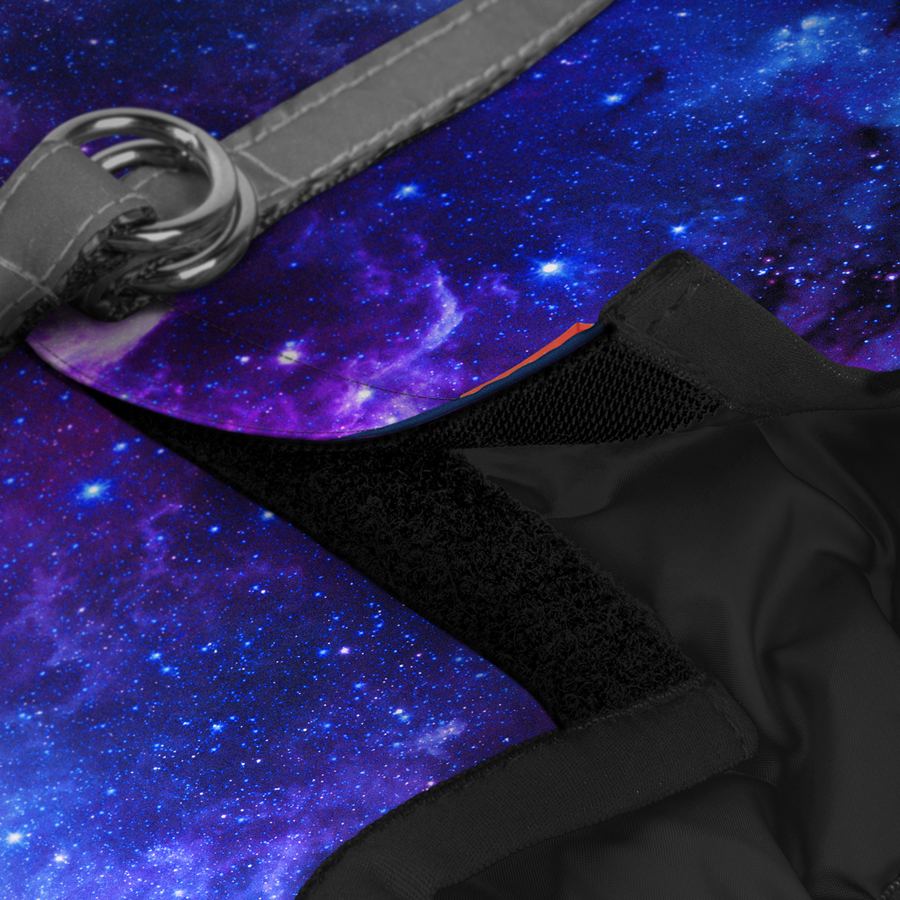 Шлея для собак м'яка WAUDOG Clothes з QR-паспортом, малюнок "NASA21", XS1 B 24-27 см, C 18-20 см — фото 4