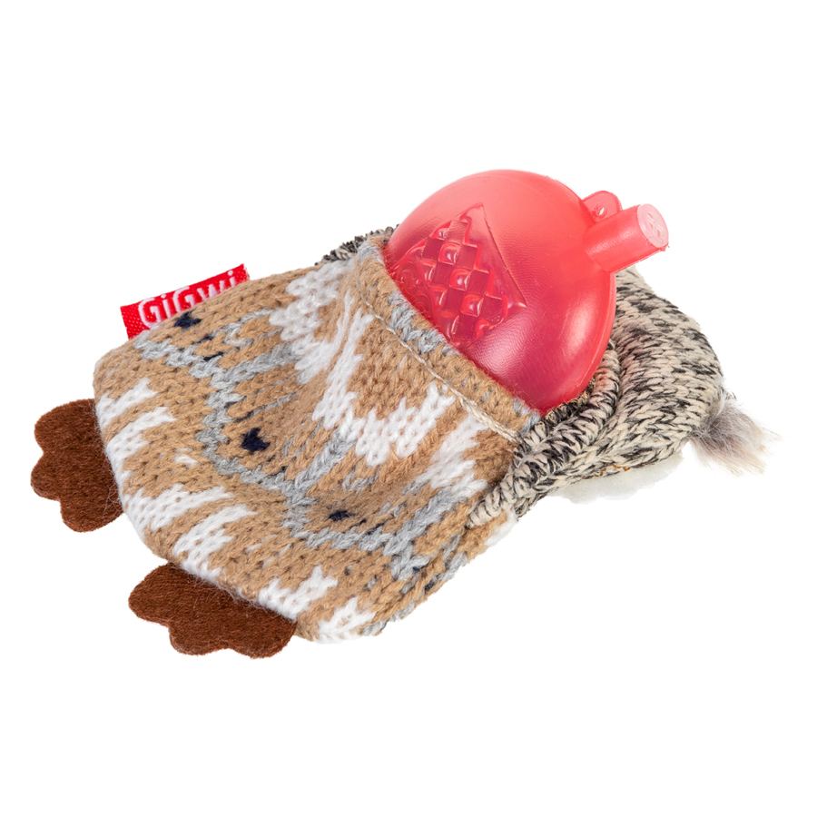 Іграшка для собак Сова з пищалкою GiGwi Plush Friendz, текстиль, 10 см — фото 3
