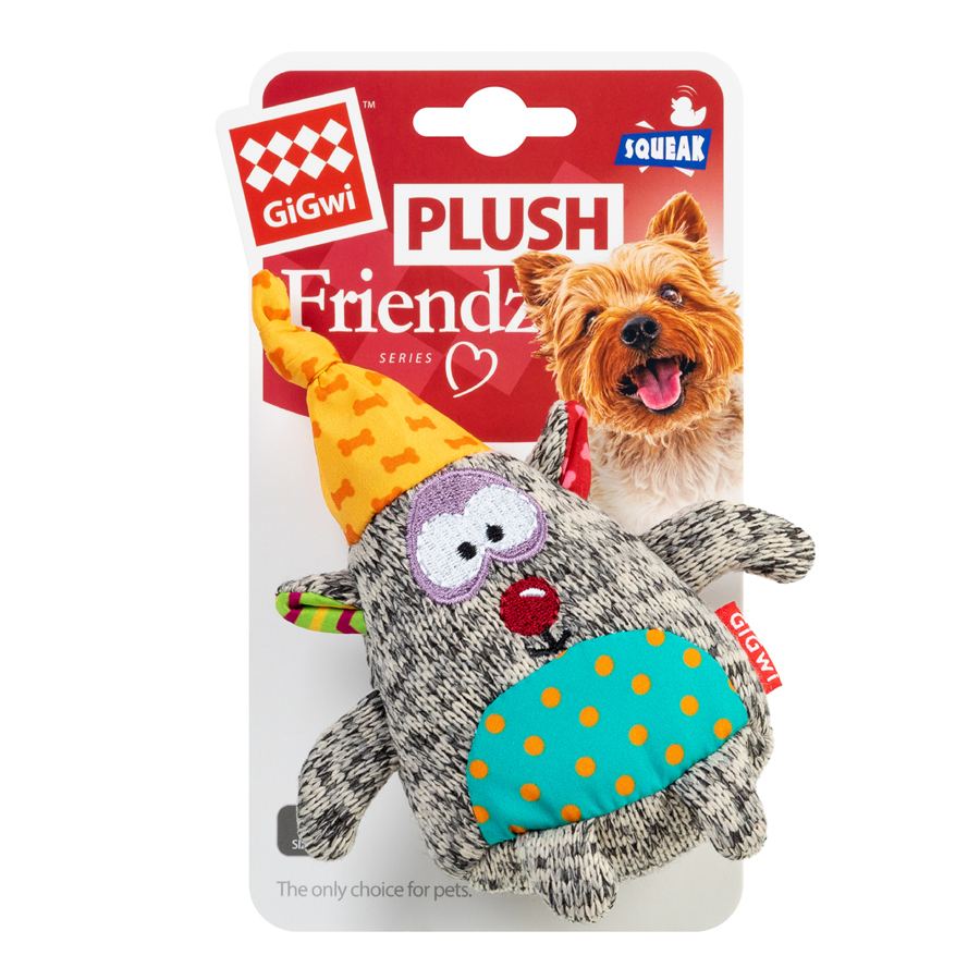 Іграшка для собак Ведмідь з пищалкою GiGwi Plush Friendz, текстиль, 10 см — фото 2