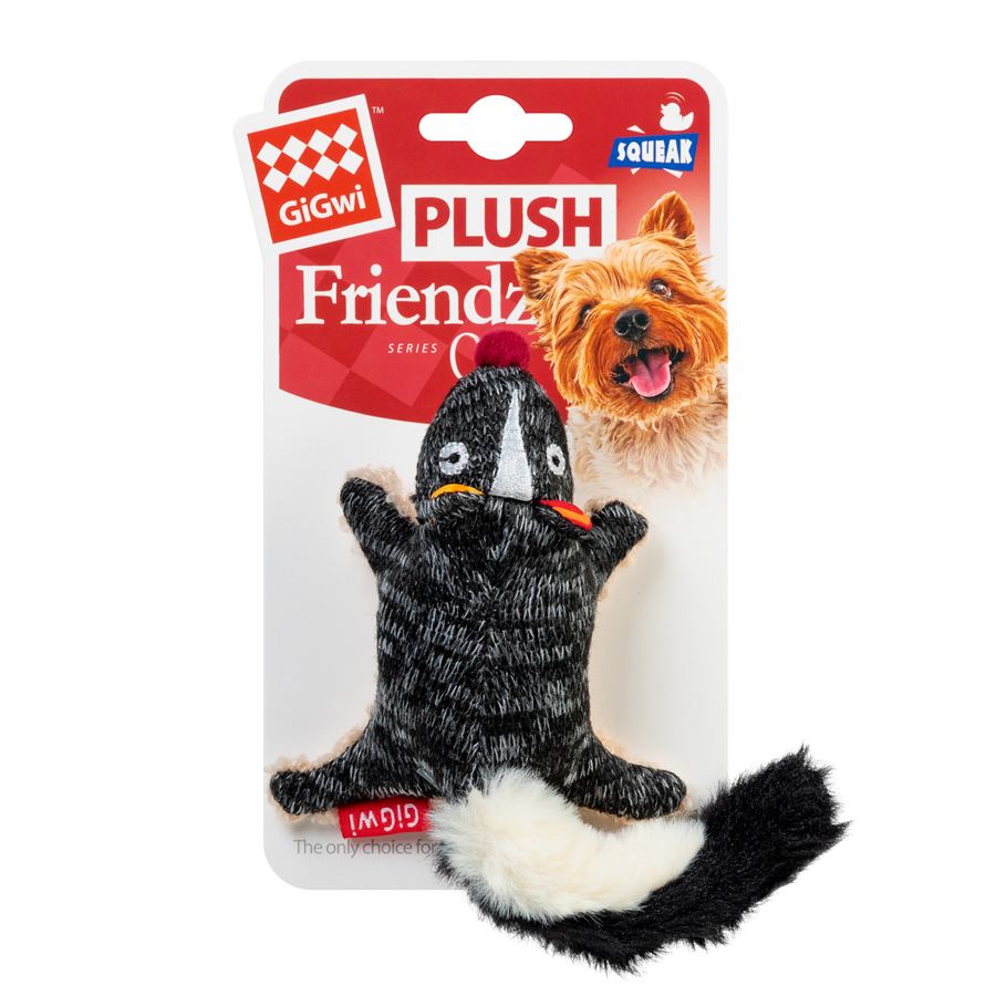 Іграшка для собак Скунс з пищалкою GiGwi Plush Friendz, текстиль, 9 см — фото 2
