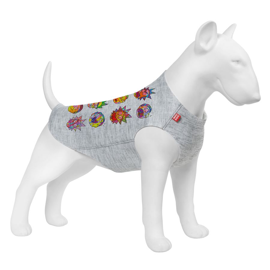 Майка для собак WAUDOG Clothes малюнок "Рік та Морті 1", M45, B 64-70 см, С 35-40 см