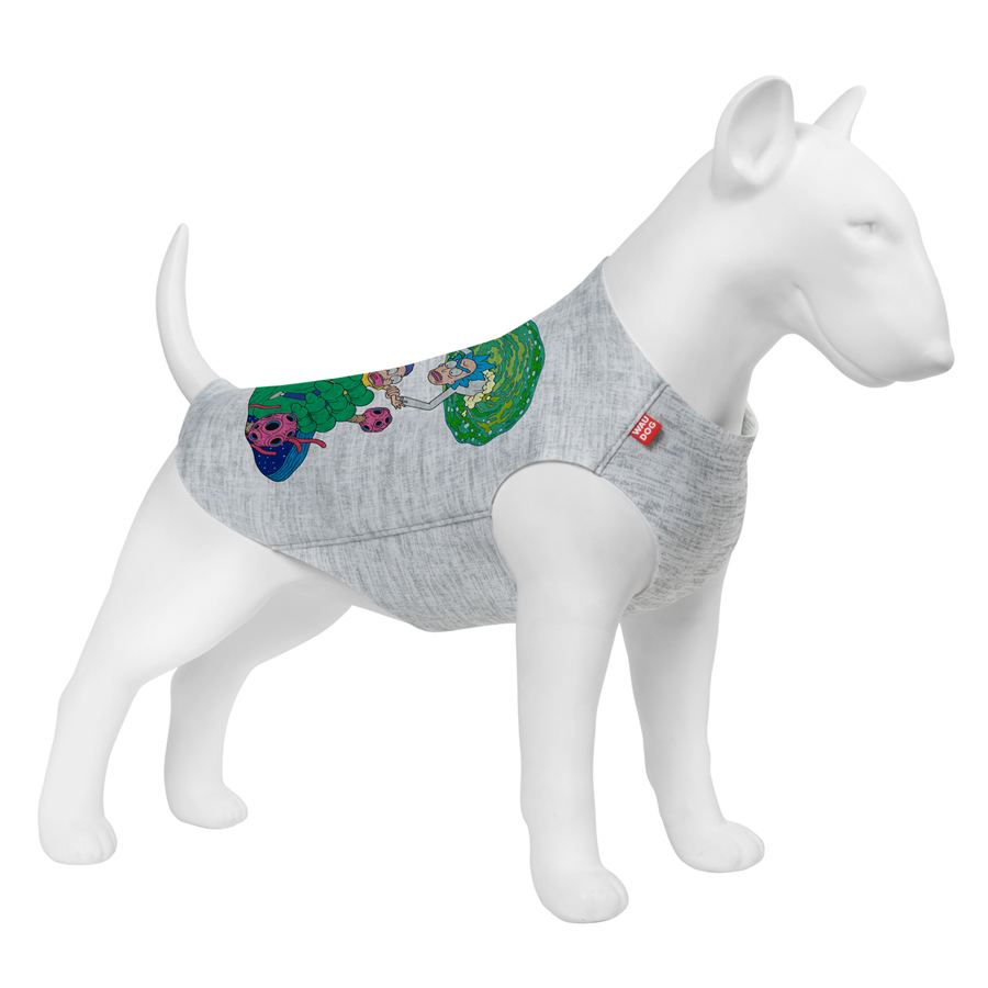 Майка для собак WAUDOG Clothes малюнок "Рік та Морті 3", M45, B 64-70 см, С 35-40 см