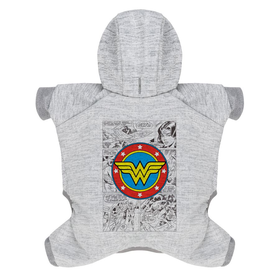 Комбінезон для собак WAUDOG Clothes малюнок "Диво-жінка комікс", софтшелл, M35, B 54-60 см, С 34-40 см — фото 3