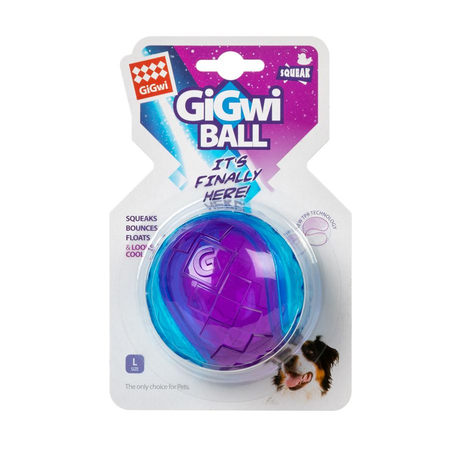 Іграшка для собак М'яч з пищалкою GiGwi BALL, гума, 8 см — фото 2
