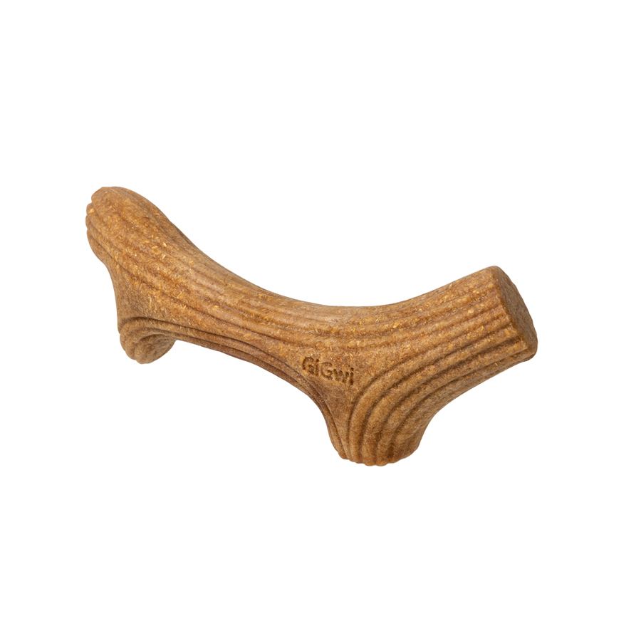 Іграшка для собак Ріг жувальний GiGwi Wooden Antler, дерево, полімер, XS — фото 2