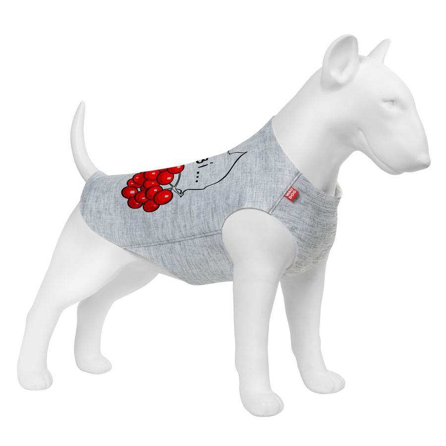 Майка для собак WAUDOG Clothes малюнок "Калина", XS22, B 30-35 см, С 19-24 см, для собак