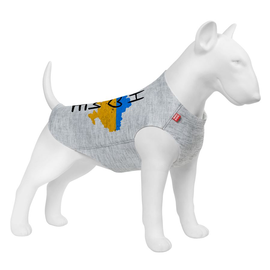 Майка для собак WAUDOG Clothes малюнок "Дім", S40, B 50-56 см, С 29-34 см, для собак