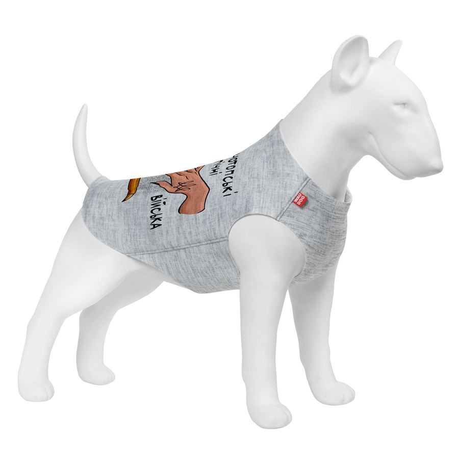 Майка для собак WAUDOG Clothes малюнок "Конотопські магічні війська", XS30, B 40-46 см, С 23-28 см