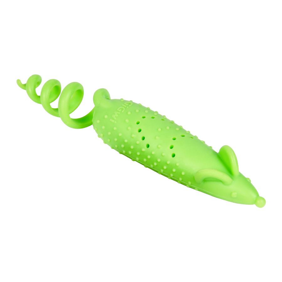 Іграшка для котів Мишка гумова GiGwi Refillable Catnip, гума, 16,5 см — фото 3