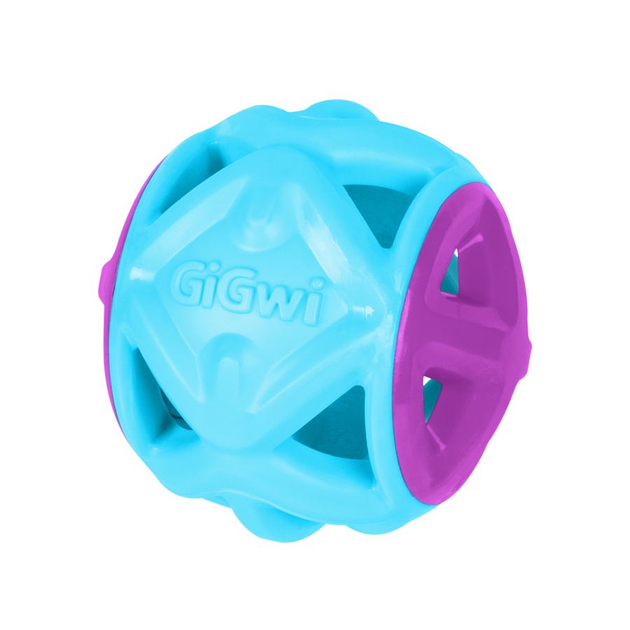 Іграшка для собак М'яч GiGwi Basic EDGE, блакитний, гума, 9 см — фото 2