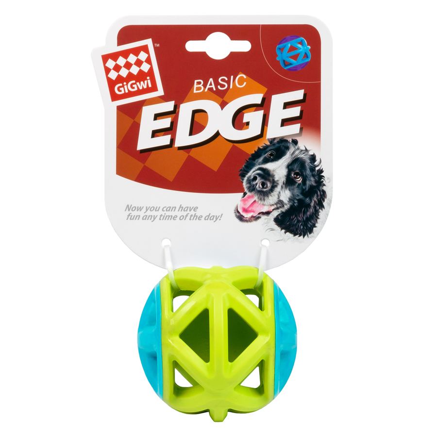Іграшка для собак М'яч GiGwi Basic EDGE, салатовий, гума, 9 см — фото 2