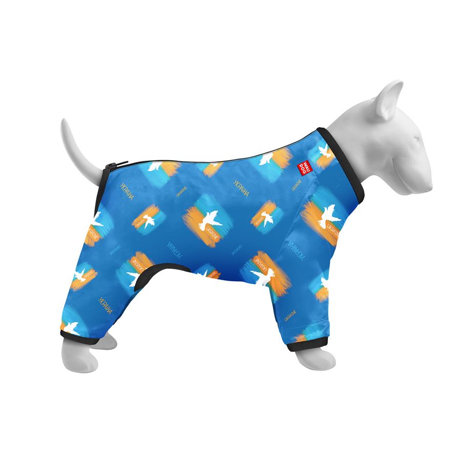 Вітровка для собак WAUDOG Clothes, малюнок "Прапор", S30, В 57-59 см, С 44-46 см — фото 3