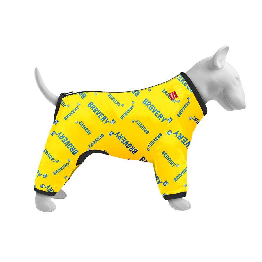 Вітровка для собак WAUDOG Clothes, малюнок "Сміливість", L50, В 70-74 см, С 47-50 см — фото 3