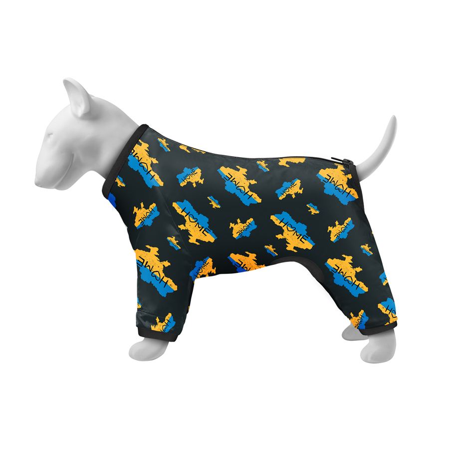 Вітровка для собак WAUDOG Clothes, малюнок "Дім", S30, В 57-59 см, С 44-46 см, для собак