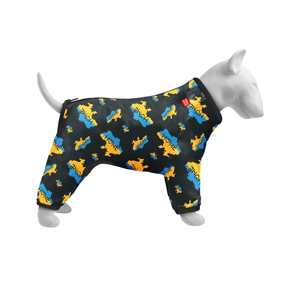 Вітровка для собак WAUDOG Clothes, малюнок "Дім", M35, В 59-62 см, С 37-40 см, для собак — фото 3