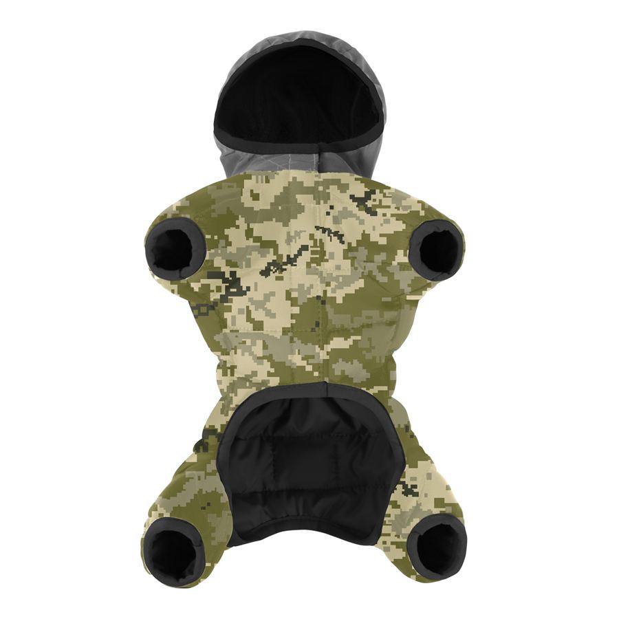 Комбінезон для собак WAUDOG Clothes, малюнок "Мілітарі", XS30, В 40-43 см, С 27-30 см — фото 3