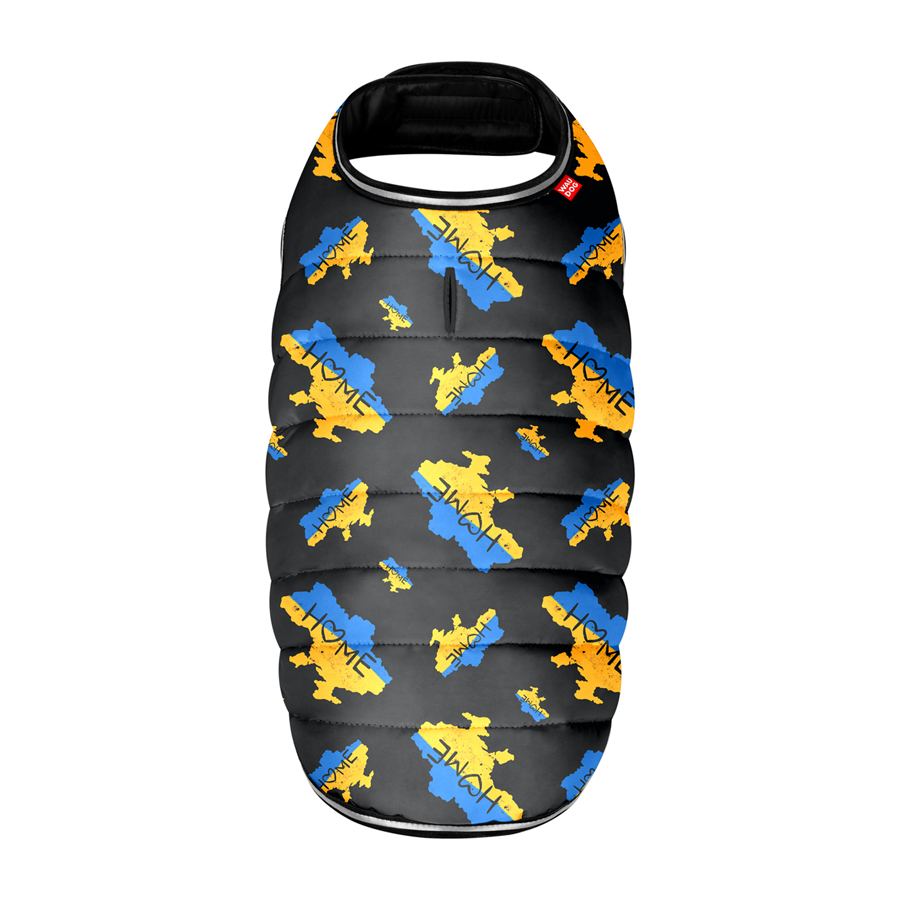 Куртка-накидка для собак WAUDOG Clothes, малюнок "Дім", XL, А 47 см, B 68-80 см, С 42-52 см — фото 3