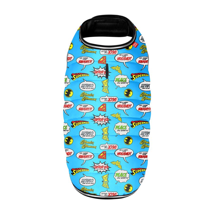Курточка-накидка для собак WAUDOG Clothes, малюнок "Ліга Справедливості", S, А 32 см, B 41-51 см, С 25-35 см — фото 3