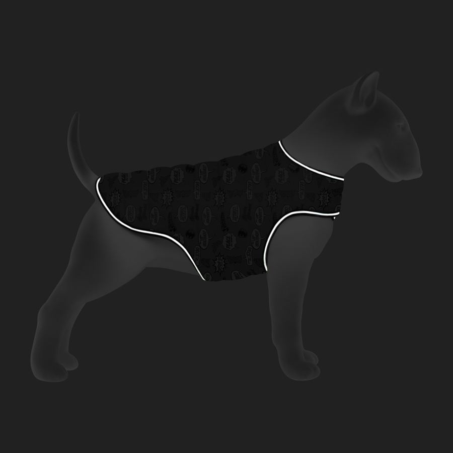Курточка-накидка для собак WAUDOG Clothes, малюнок "Ліга Справедливості", XL, А 47 см, B 68-80 см, С 42-52 см — фото 5