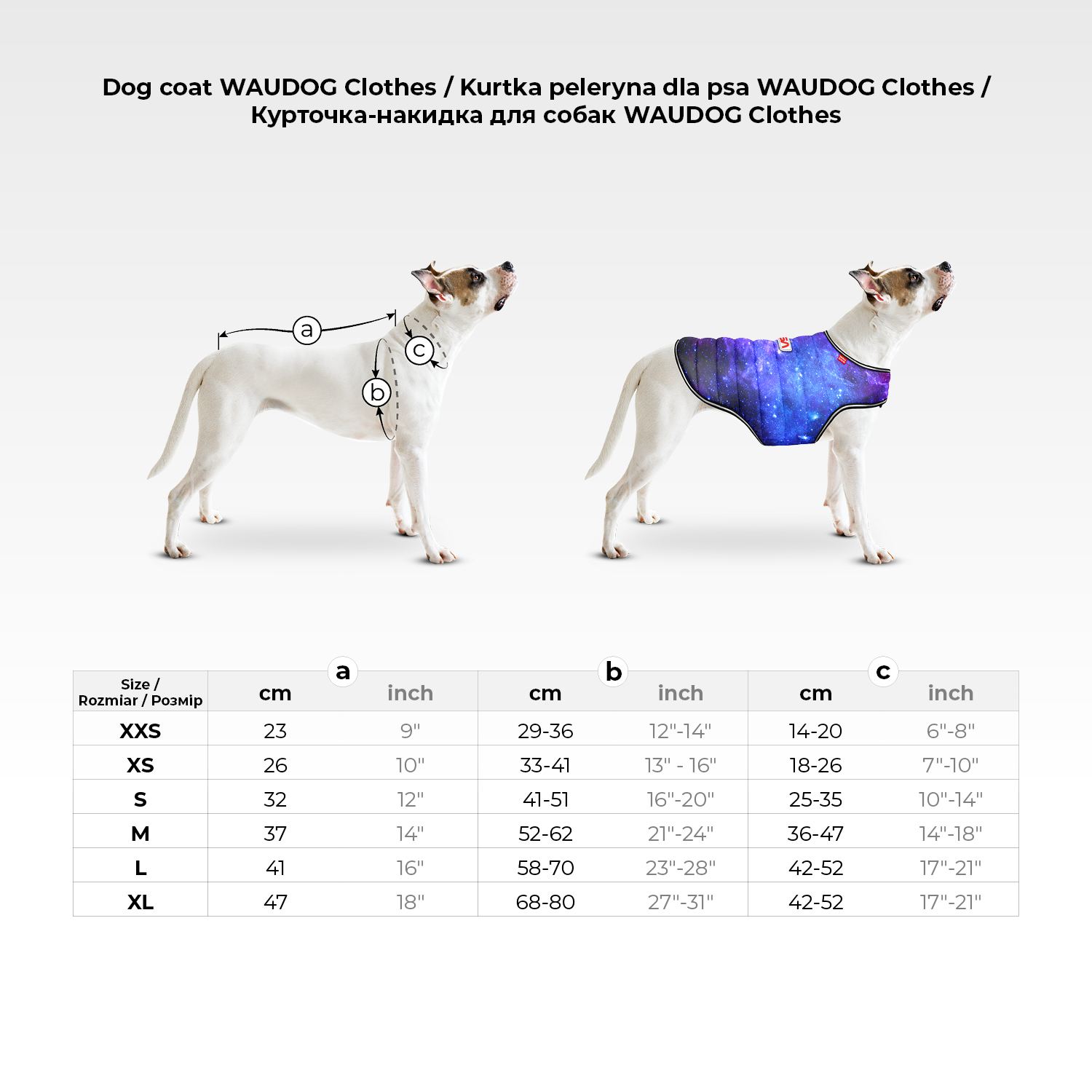 Курточка-накидка для собак WAUDOG Clothes, малюнок "Бетмен комікс", M, А 37 см, B 52-62 см, С 36-47 см — фото 2