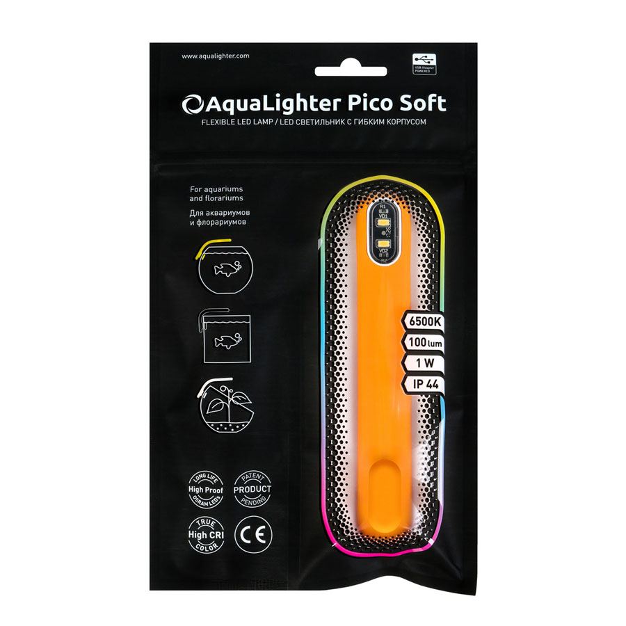 Світлодіодний світильник для акваріума AquaLighter Pico Soft жовтий — фото 5