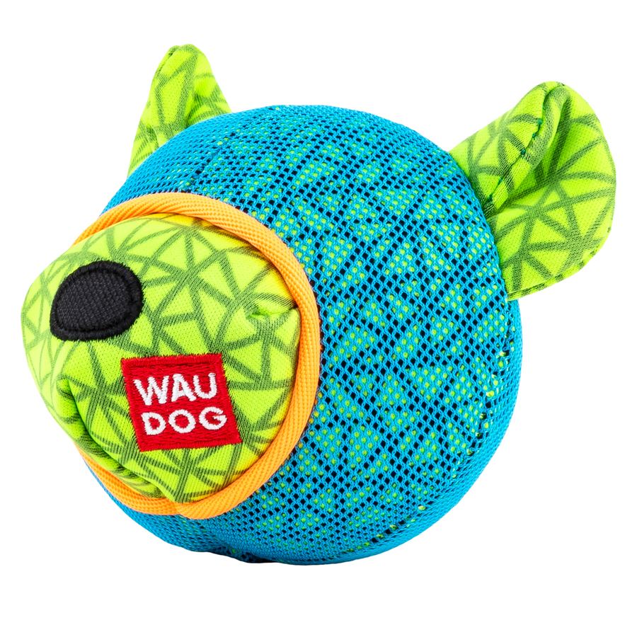 Іграшка для собак WAUDOG Fun, "Ведмідь", Ш 12 см, Д 11 см блакитний — фото 2