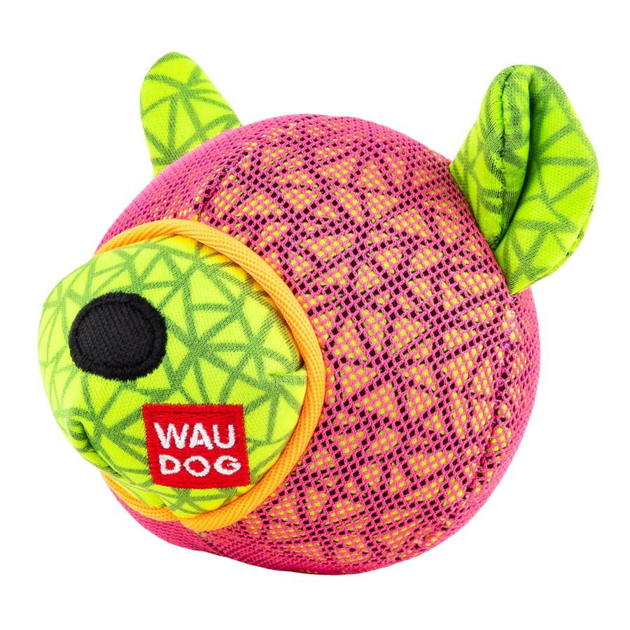 Іграшка для собак WAUDOG Fun, "Ведмідь", Ш 12 см, Д 11 см рожевий — фото 2