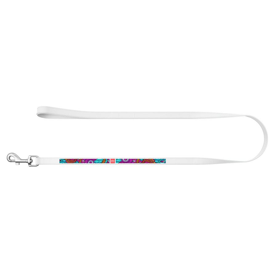 Повідець WAUDOG Design з малюнком "Літо" (ширина 18 мм, довжина 122 см) білий — фото 2