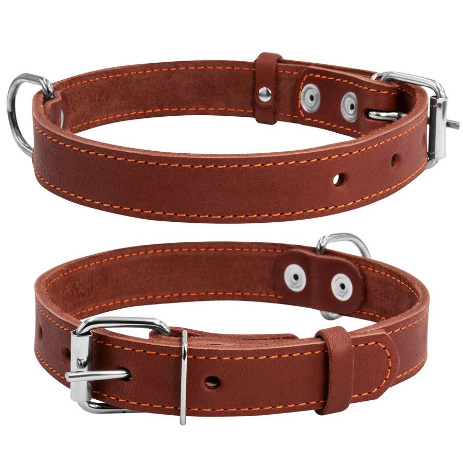Нашийник "CoLLaR" одинарний (ширина 25мм, довжина 38-50см) коричневий