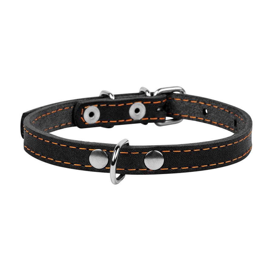 Нашийник "CoLLaR" одинарний (ширина 14мм, довжина 27-35см) чорний — фото 2