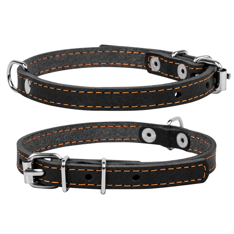 Нашийник "CoLLaR" одинарний (ширина 14мм, довжина 27-35см) чорний