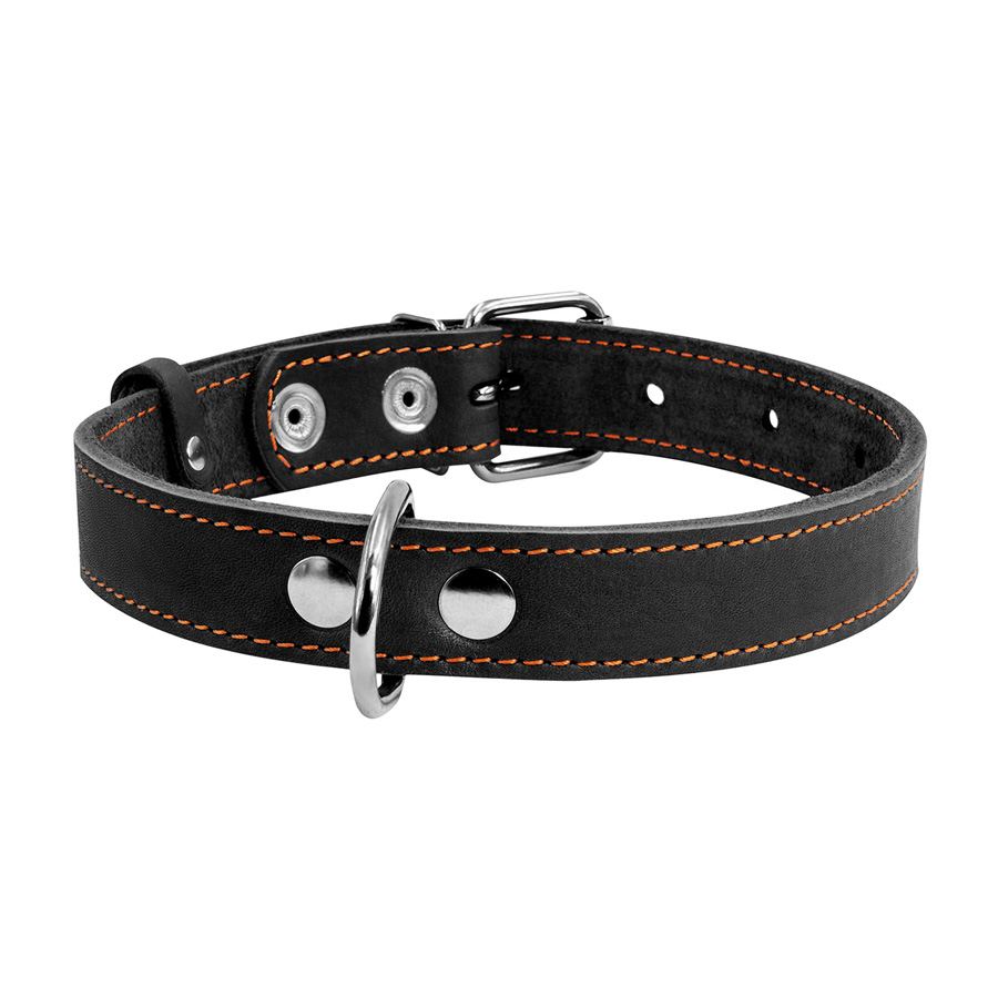Нашийник "CoLLaR" одинарний (ширина 35мм, довжина 48-63см) чорний — фото 2