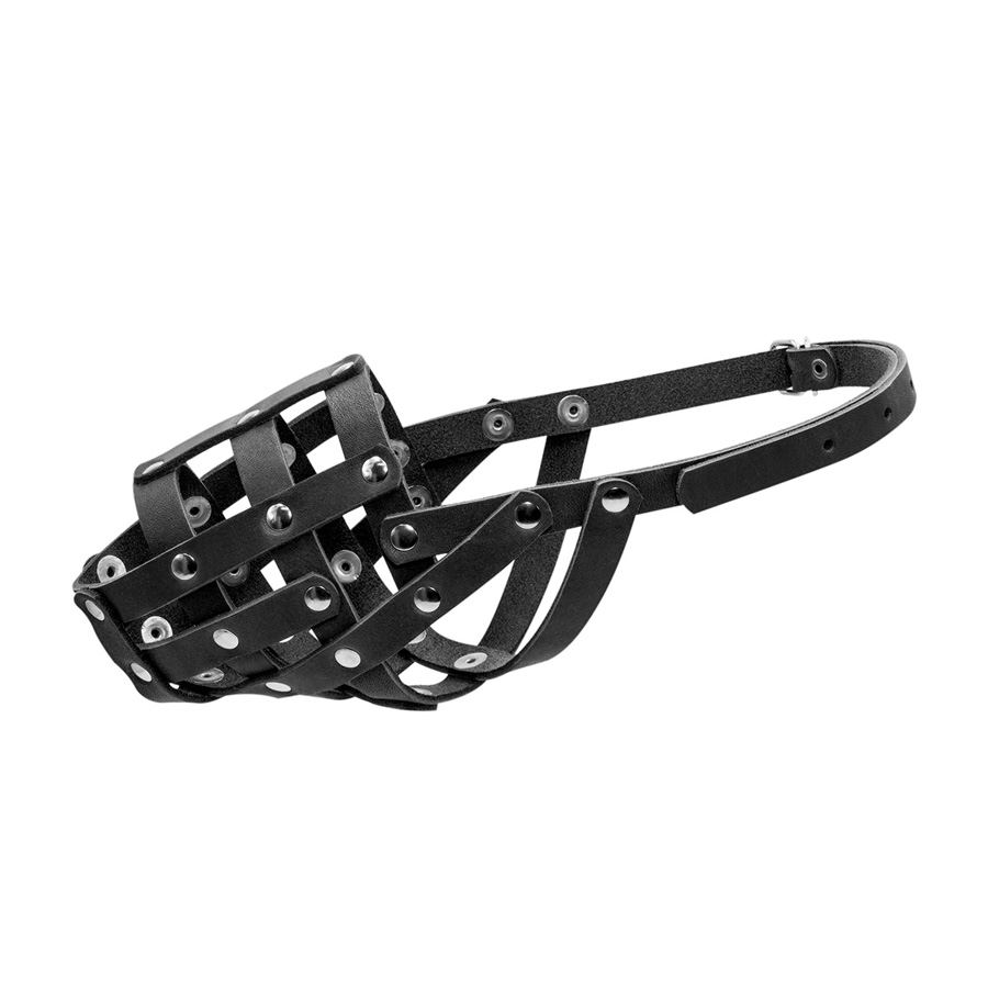 Намордник м'який "CoLLaR" №2 (доберман, вівчарка сука, далматин) чорний — фото 3
