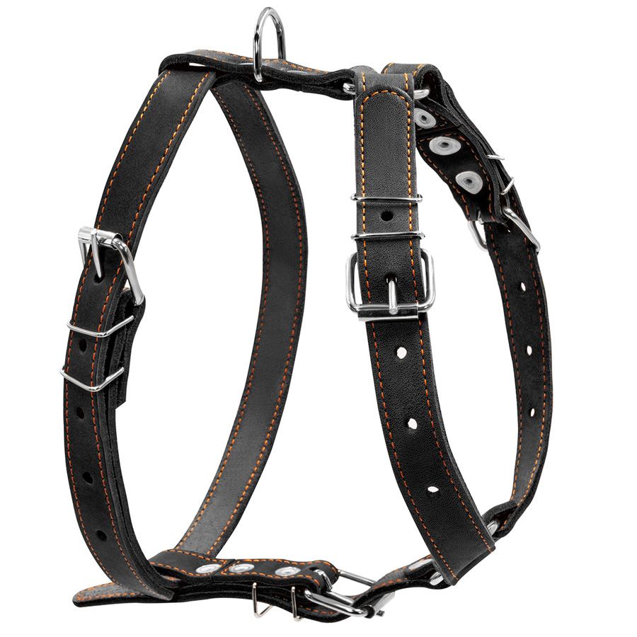 Шлея "CoLLaR" одинарна для середніх собак (ширина 25мм, А:49-68см, В:68-80см) чорний
