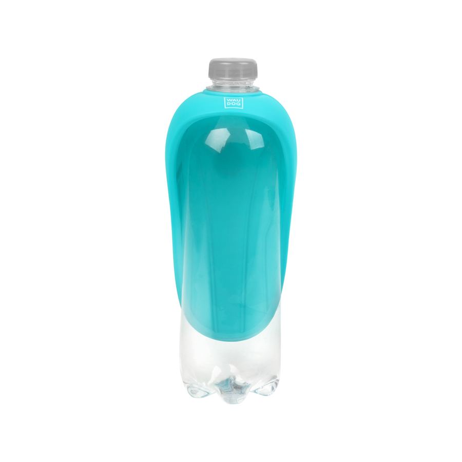 Поїлка-насадка на пляшку WAUDOG Silicone, 165х90 мм блакитний — фото 5