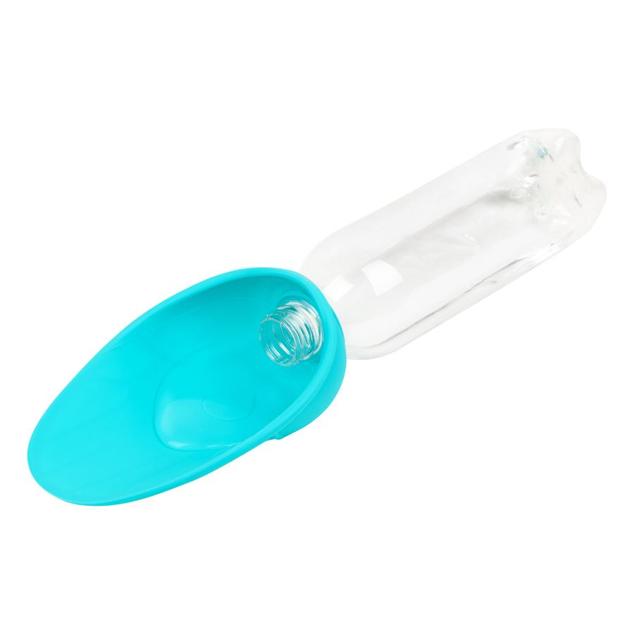 Поїлка-насадка на пляшку WAUDOG Silicone, 165х90 мм блакитний — фото 2