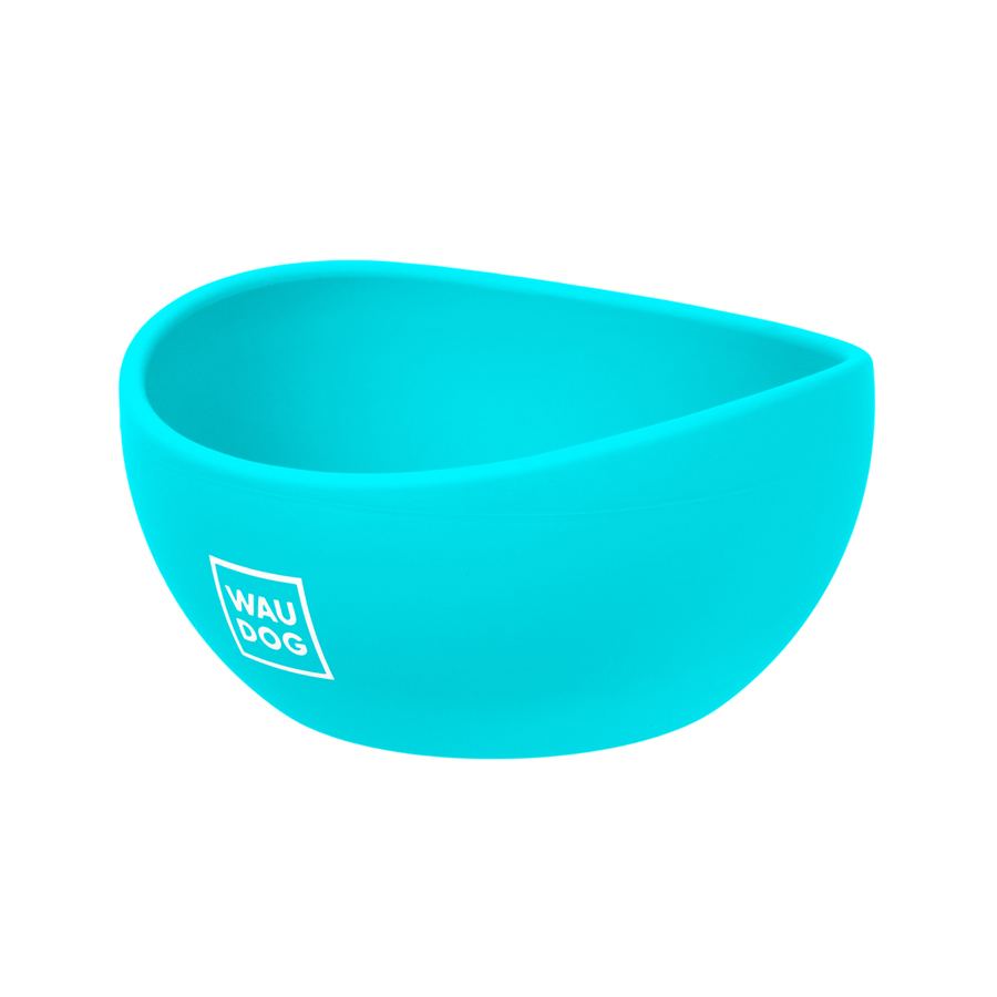 Миска WAUDOG Silicone, 250 мл блакитний — фото 4