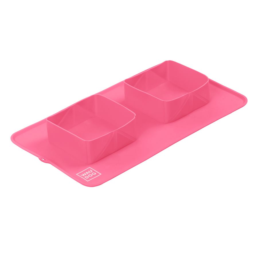 Миска складана WAUDOG Silicone,385х230х50 мм рожевий — фото 4