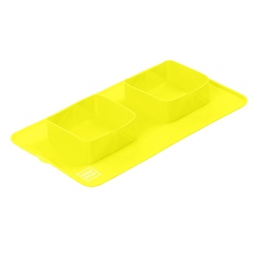 Миска складана WAUDOG Silicone,385х230х50 мм жовтий — фото 2