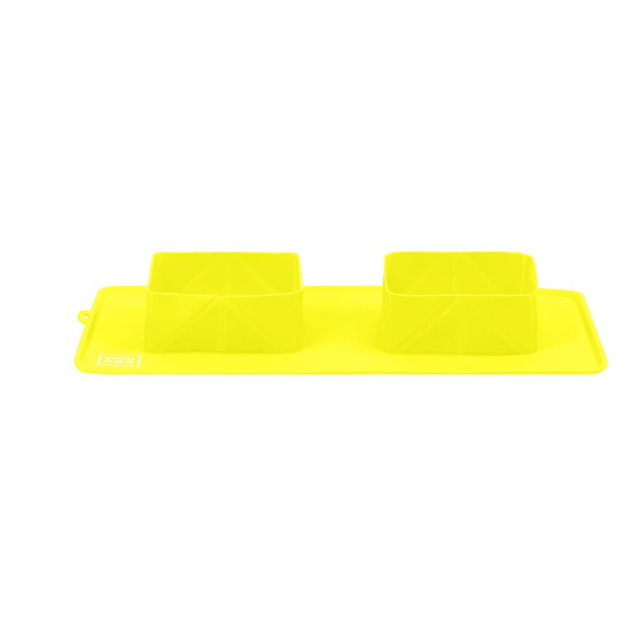 Миска складана WAUDOG Silicone,385х230х50 мм жовтий — фото 4
