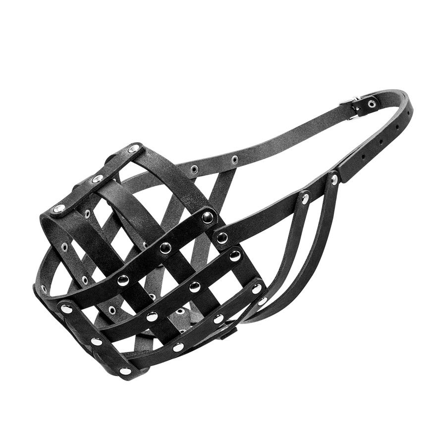Намордник м'який "CoLLaR" №5 (кавказька вівчарка, московська сторожова, ньюфаундленд) чорний — фото 2