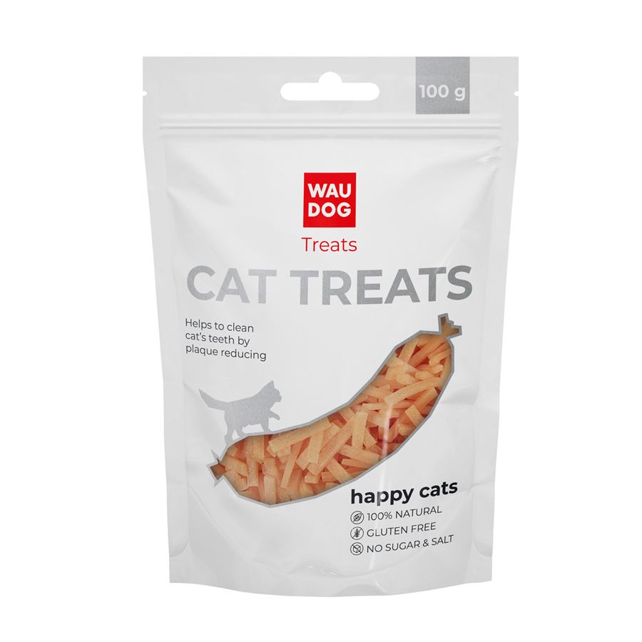 Ласощі для котів WAUCAT Treats "Курячі смужки", 100 г — фото 2