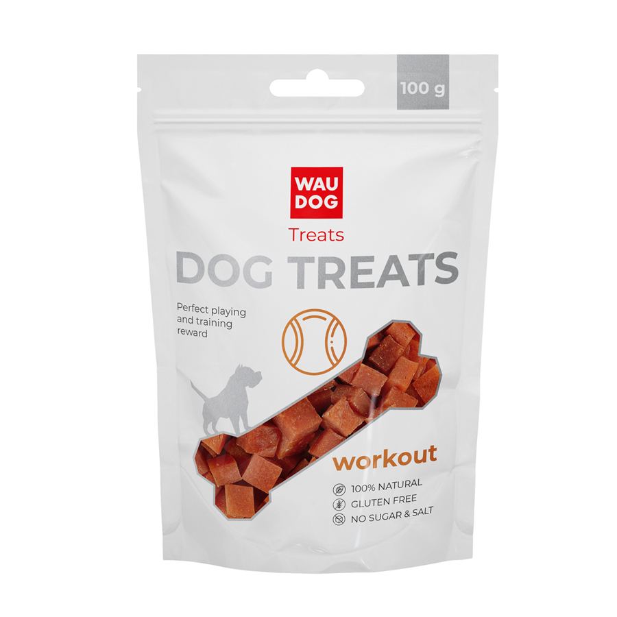 Ласощі для собак WAUDOG Treats "Курячі кубики", 100 г — фото 2