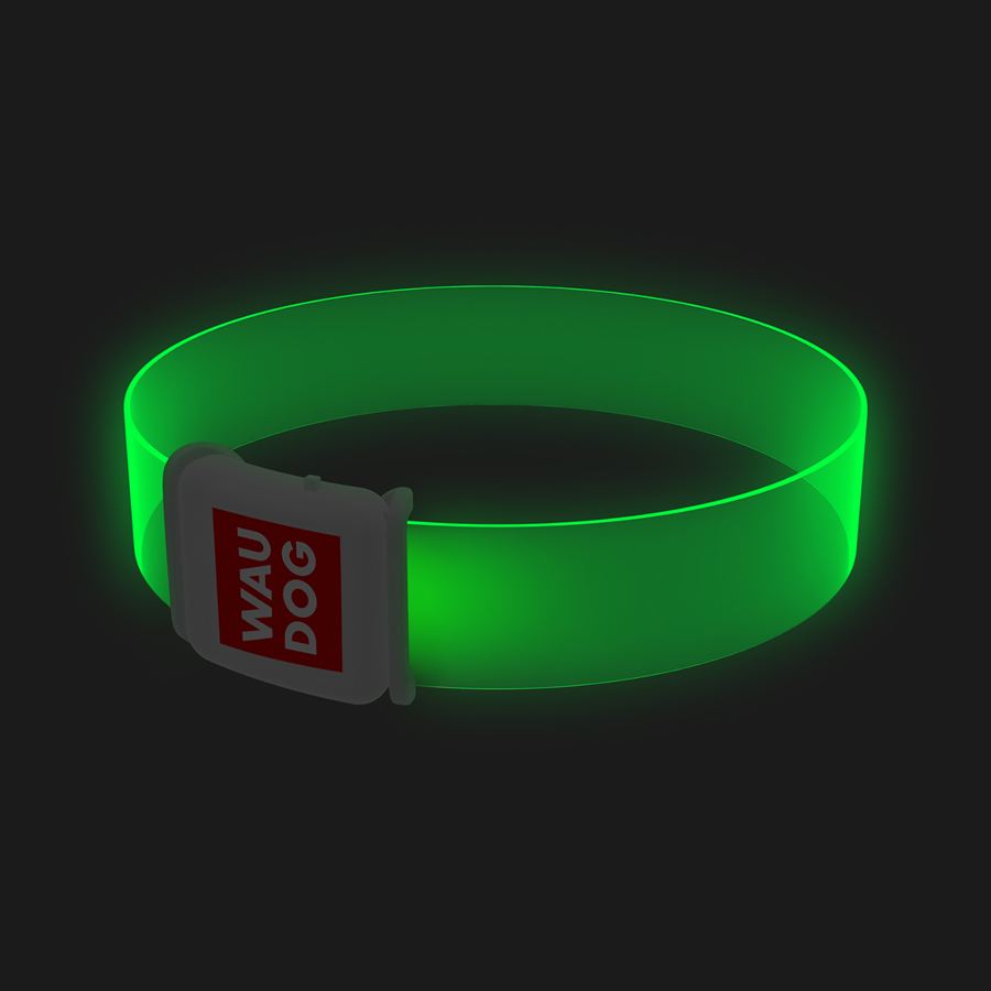 Нашийник для собак з підсвічуванням WAUDOG LED, магнітна застібка, Ш 25 мм, Дов 60 см — фото 3