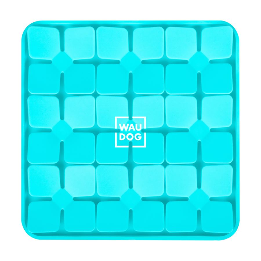 Килимок для пошуку корму WAUDOG Silicone, 205х205х17 мм, блакитний — фото 3