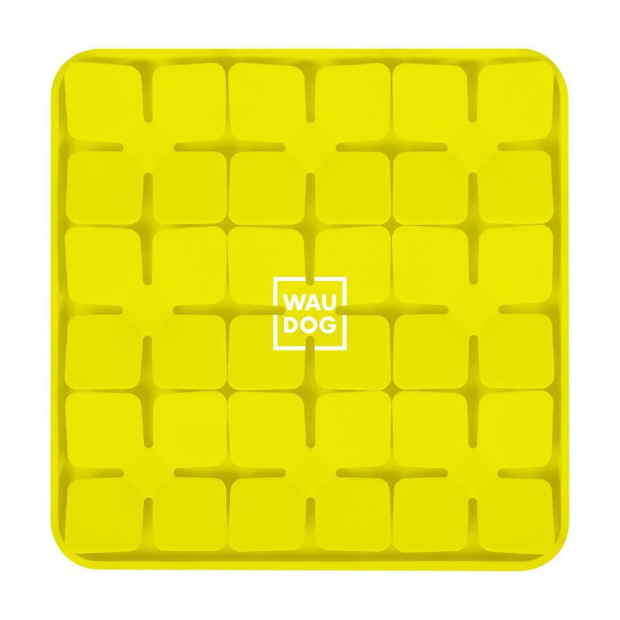 Килимок для пошуку корму WAUDOG Silicone, 205х205х17 мм, жовтий — фото 3