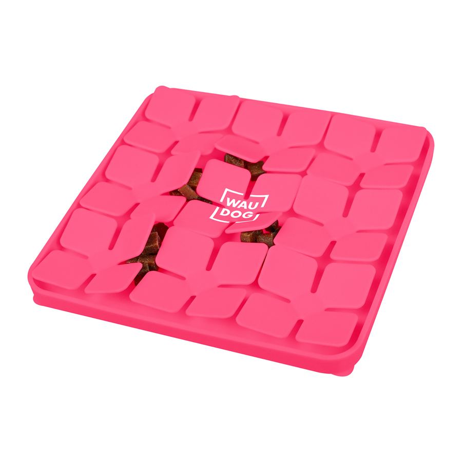 Килимок для пошуку корму WAUDOG Silicone, 205х205х17 мм, рожевий — фото 4