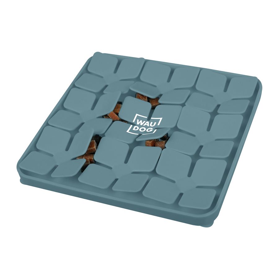 Килимок для пошуку корму WAUDOG Silicone, 205х205х17 мм, сірий — фото 4